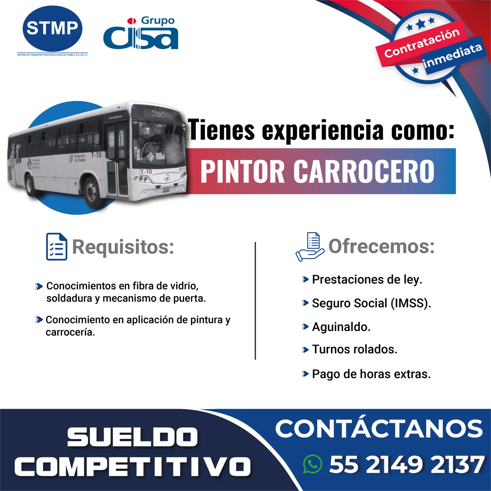 VACANTE JUNIO STMP PINTOR