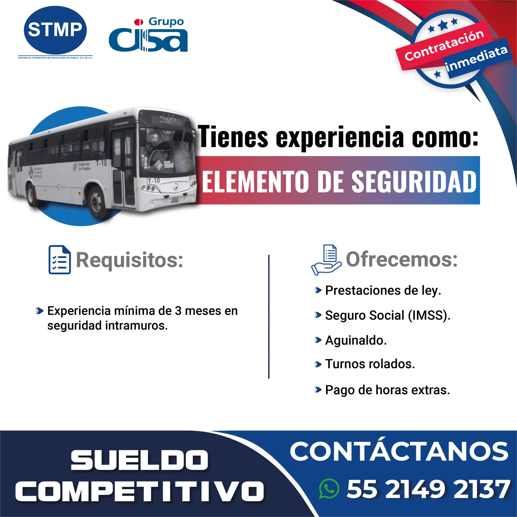 VACANTE JUNIO STMP SEGURIDAD