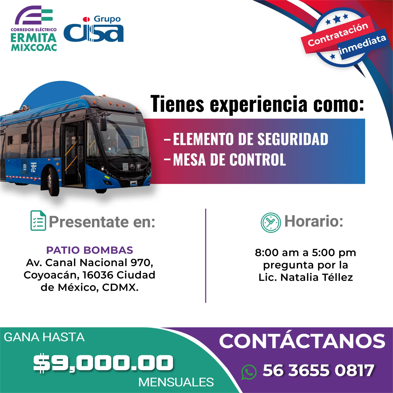 VACANTES JUNIO CEEMSA_ELEMENTO SEGURIDAD MESA CONTROL