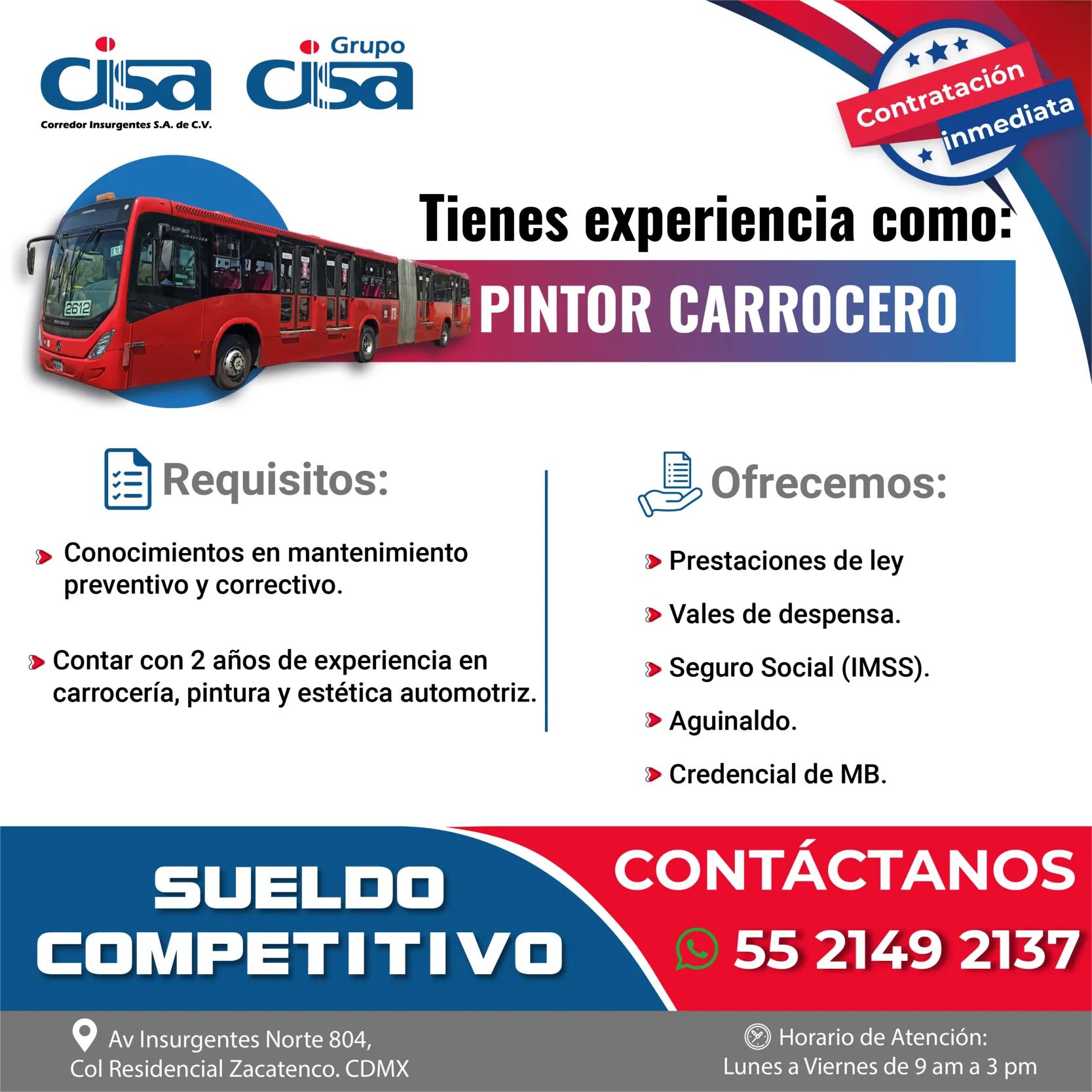 VACANTES JUNIO CISA_PINTOR CARROCERO