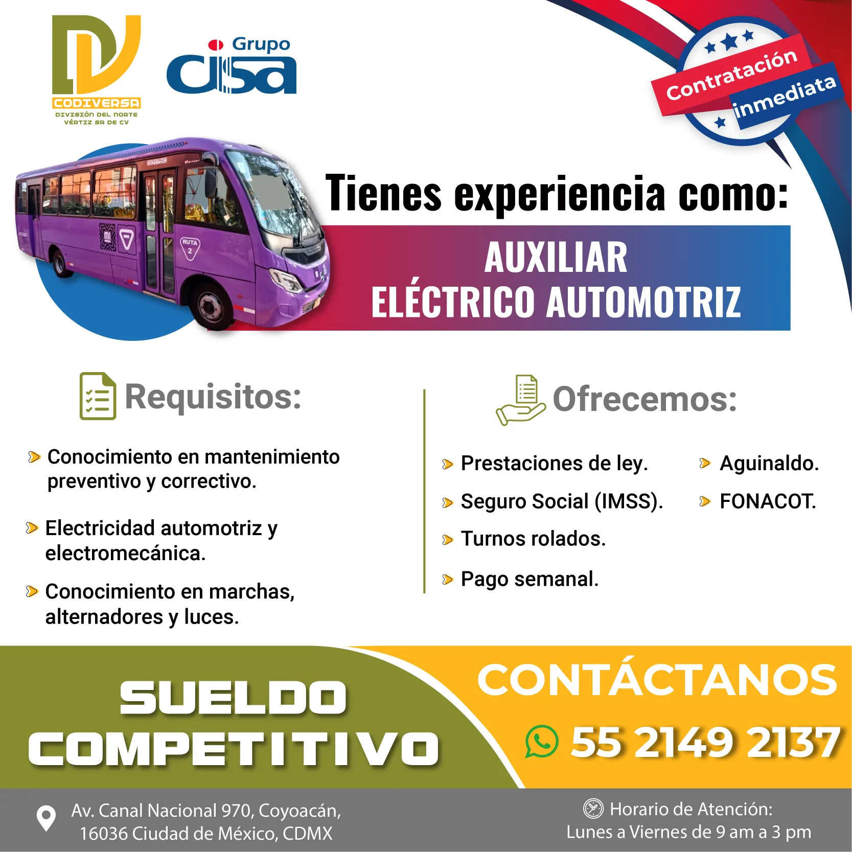 VACANTES JUNIO CODIVERSA_AUX ELECTRICO