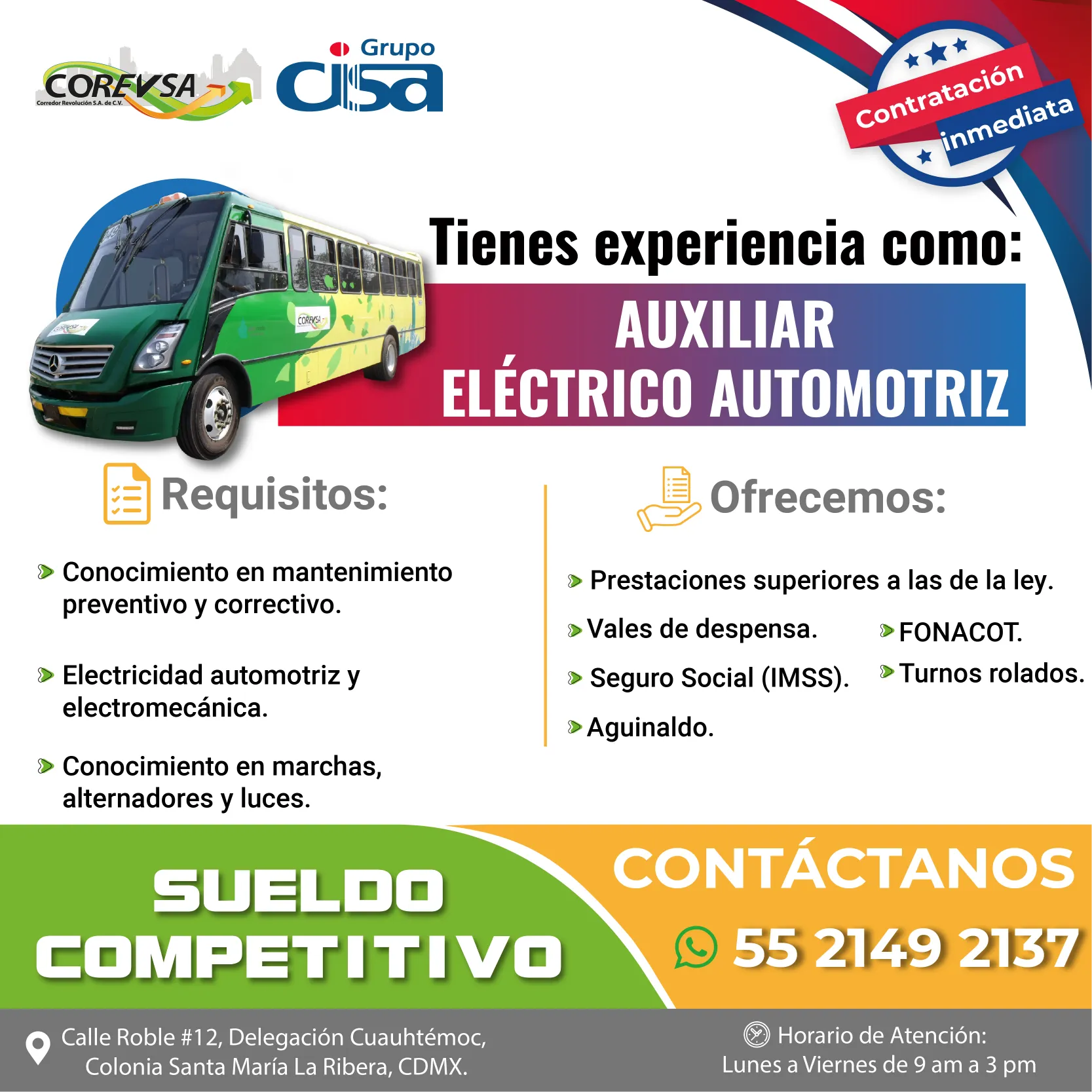VACANTES JUNIO COREVSA_AUX ELECTRICO