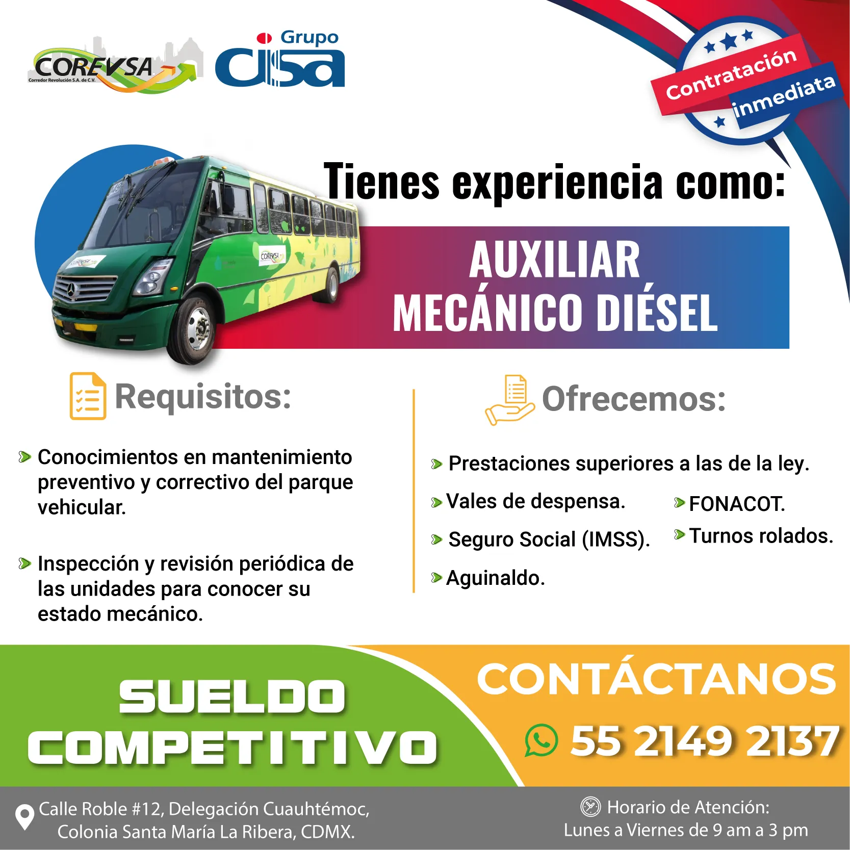 VACANTES JUNIO COREVSA_AUX MECANICO