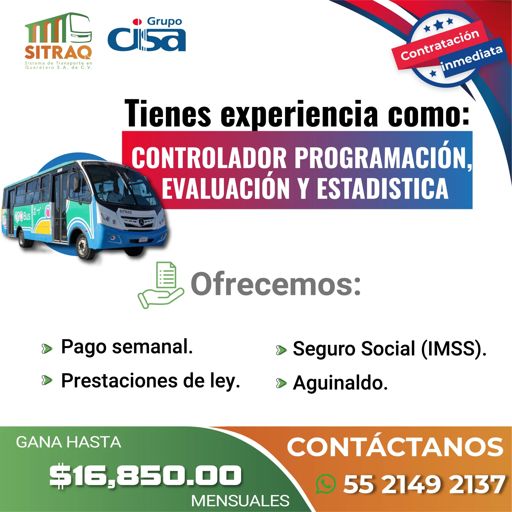 VACANTES JUNIO SITRAQ_CONTROLADOR PROGRAMACION EVALUACION ESTADISTICA
