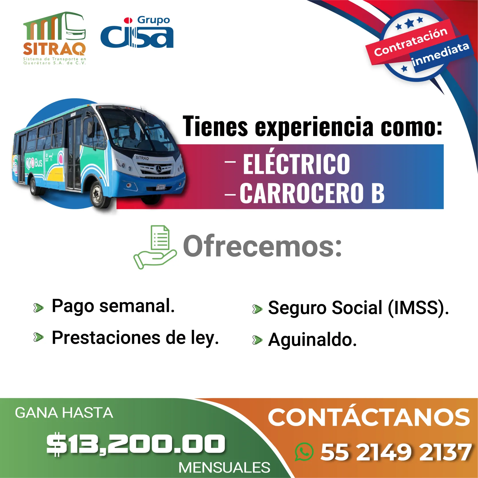 VACANTES JUNIO SITRAQ_ELECTRICO CARROCERO B