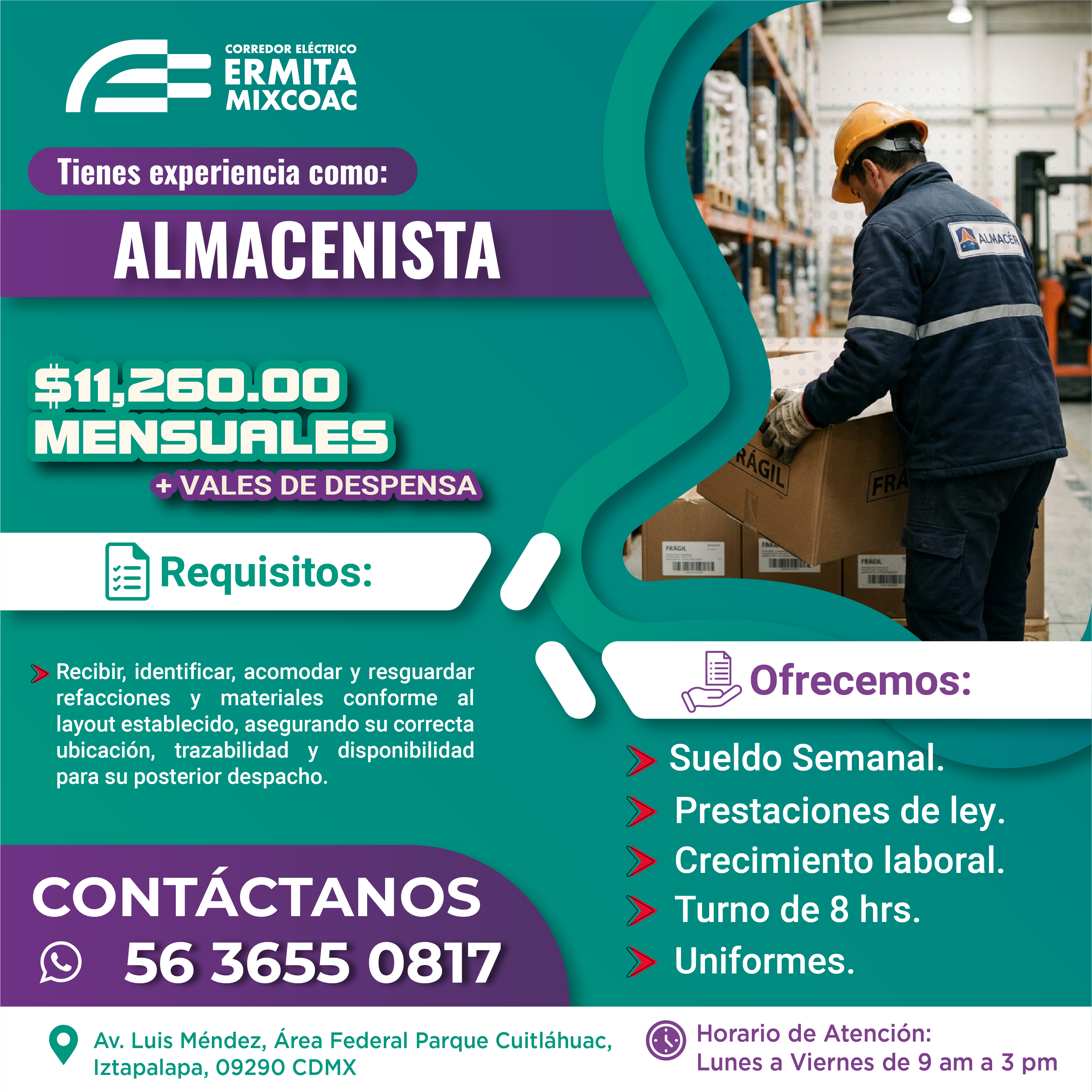 ALMACENISTA CEEMSA