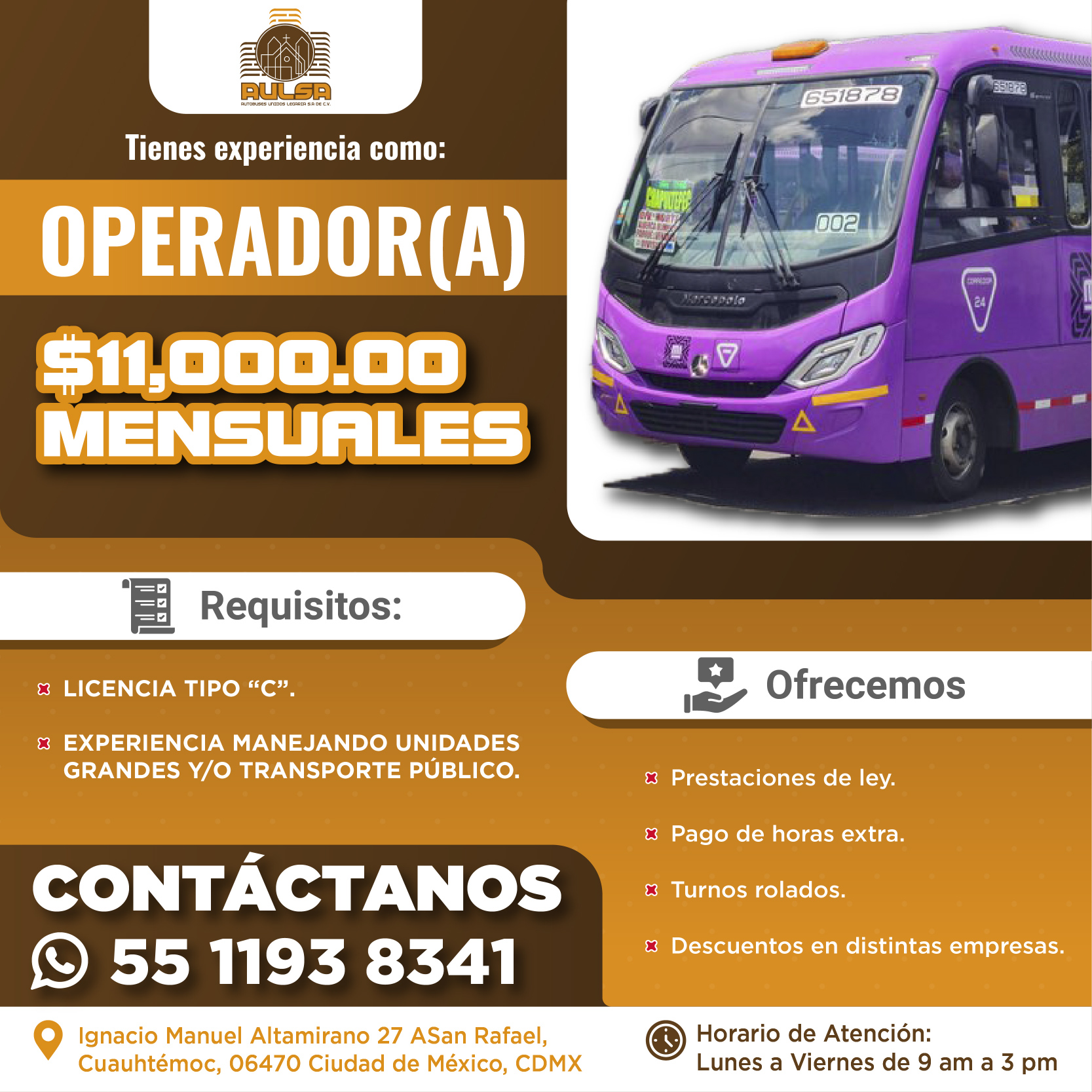 AULSA VACANTE 9-01