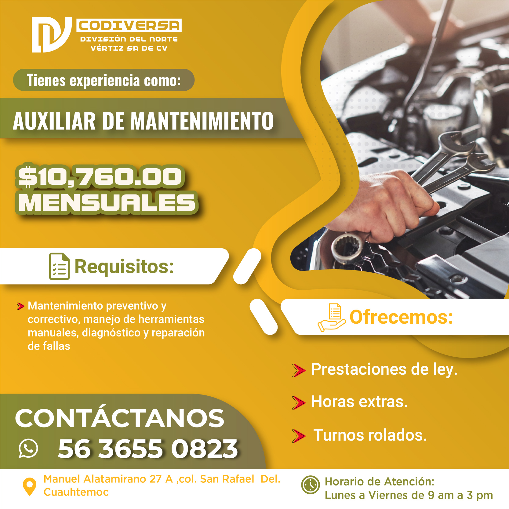 AUXILIAR DE MANTENIMIENTO CODIVERSA-01