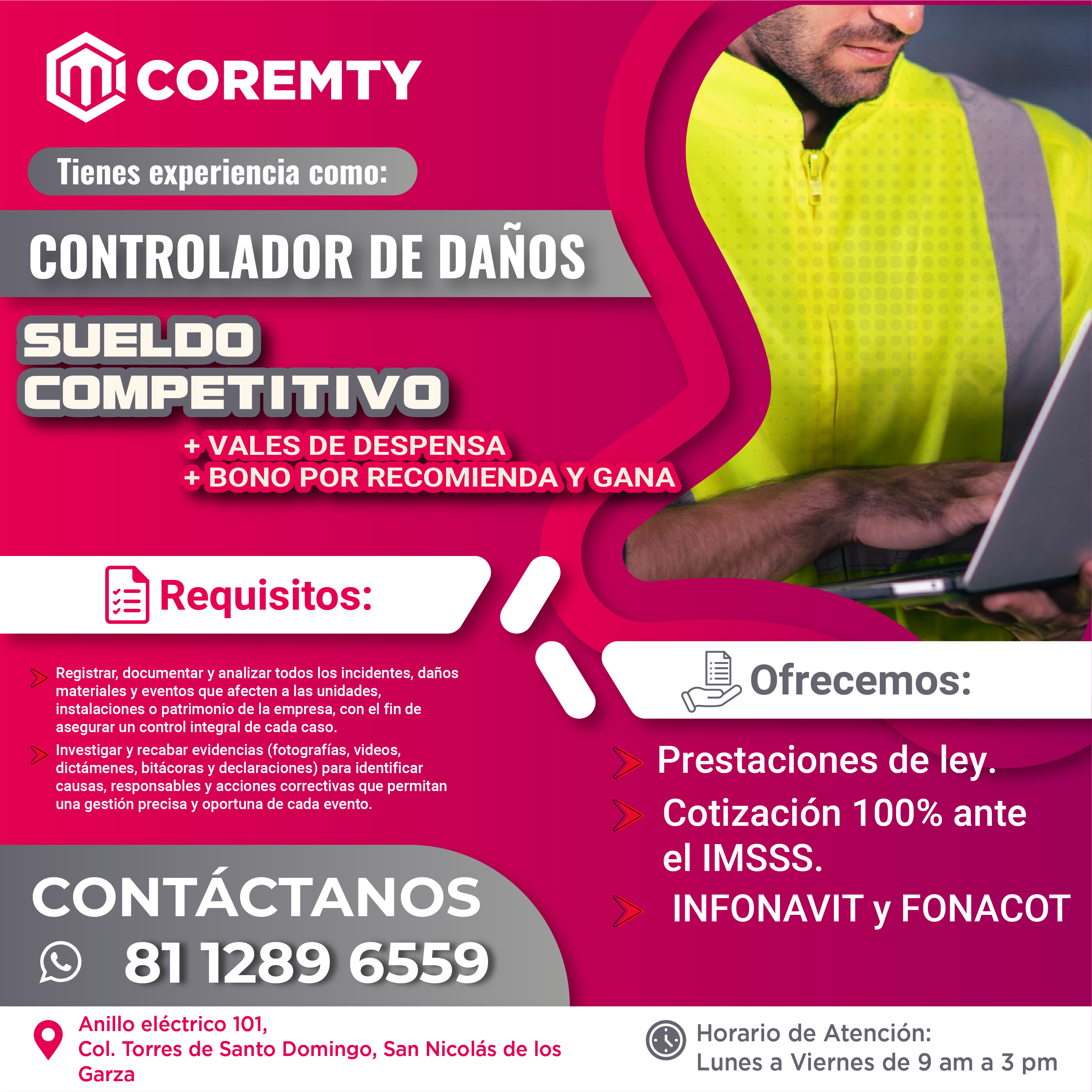 CONTROLADOR DE DAÑOS COREMTY