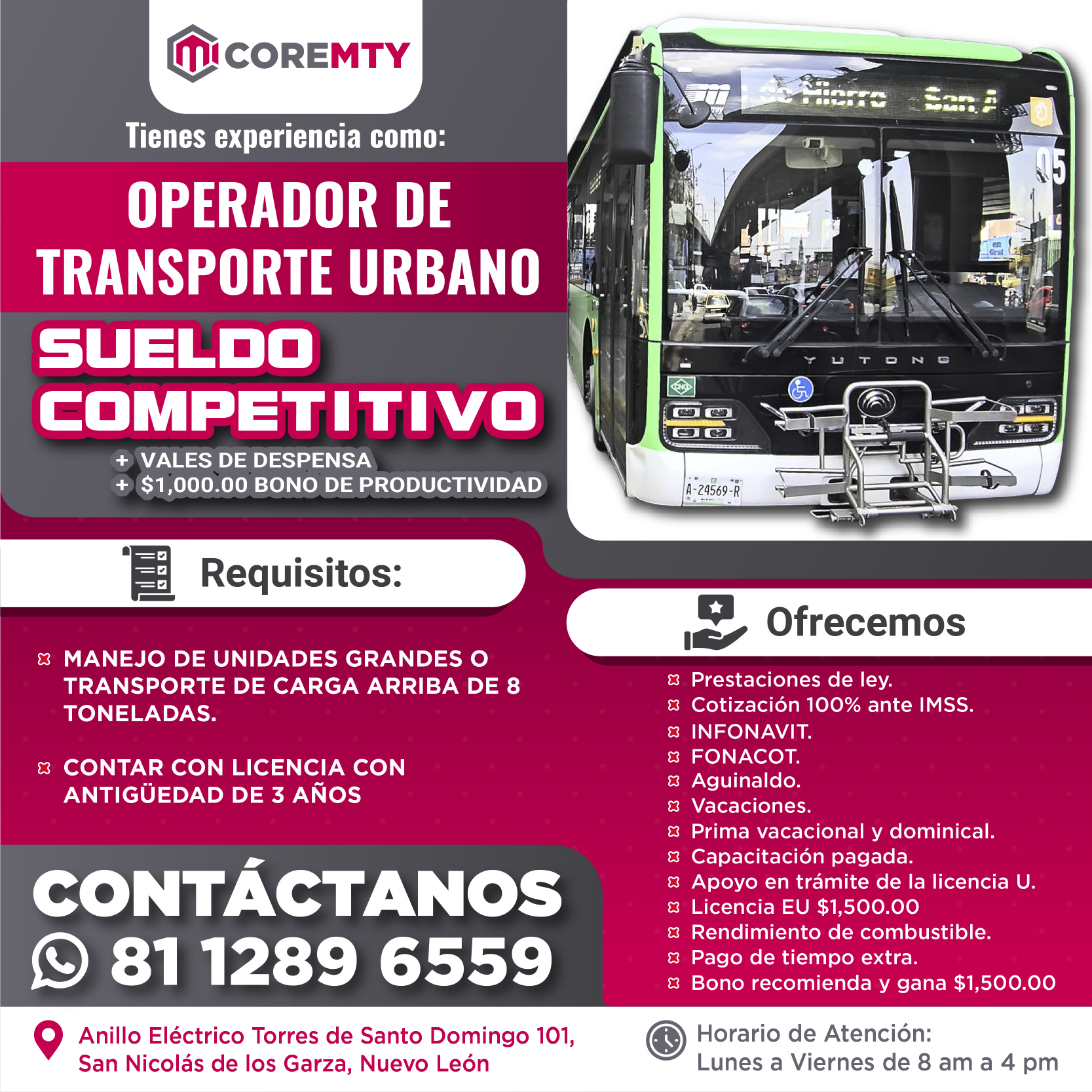 COREMTY VACANTE 17-01