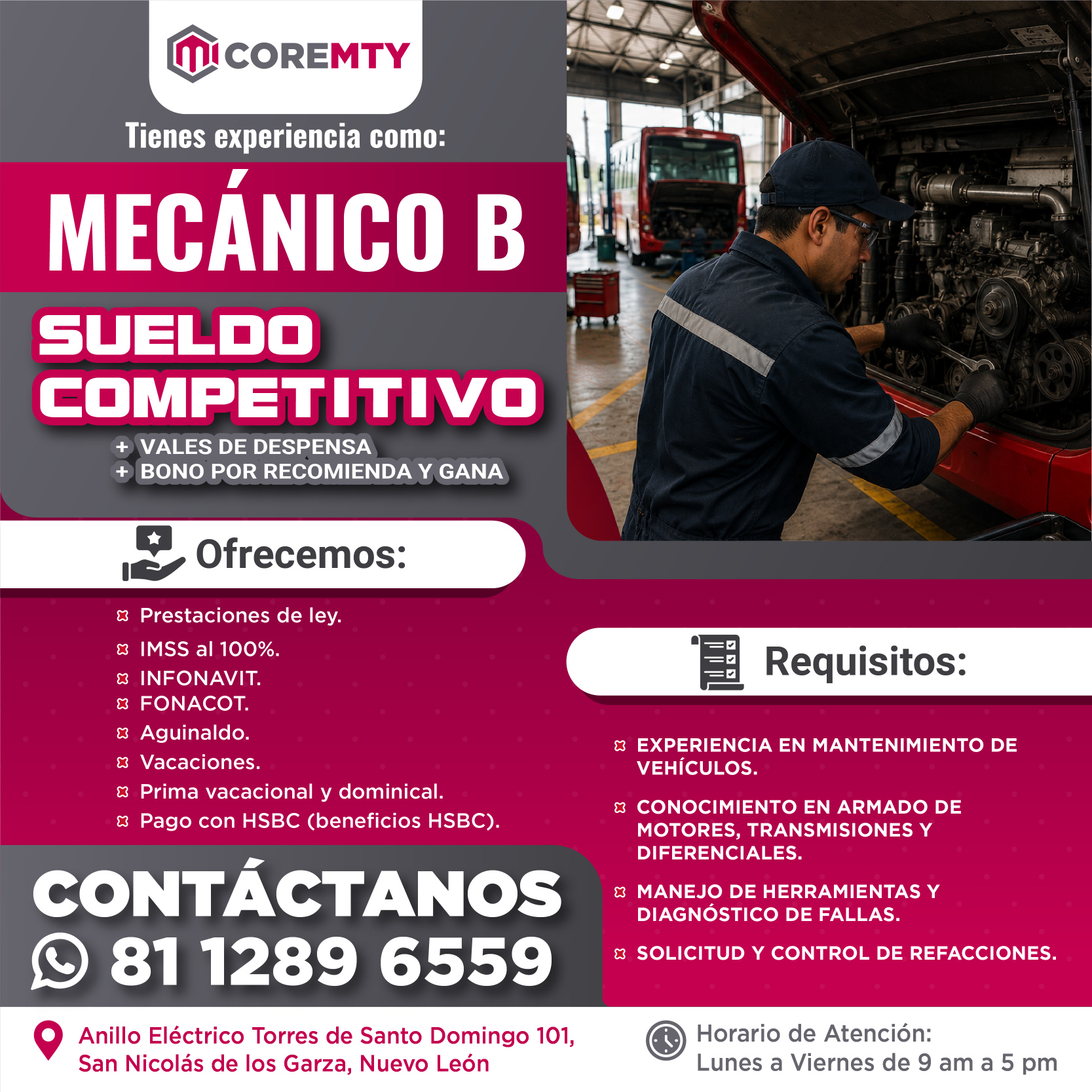 COREMTY VACANTE 22-01