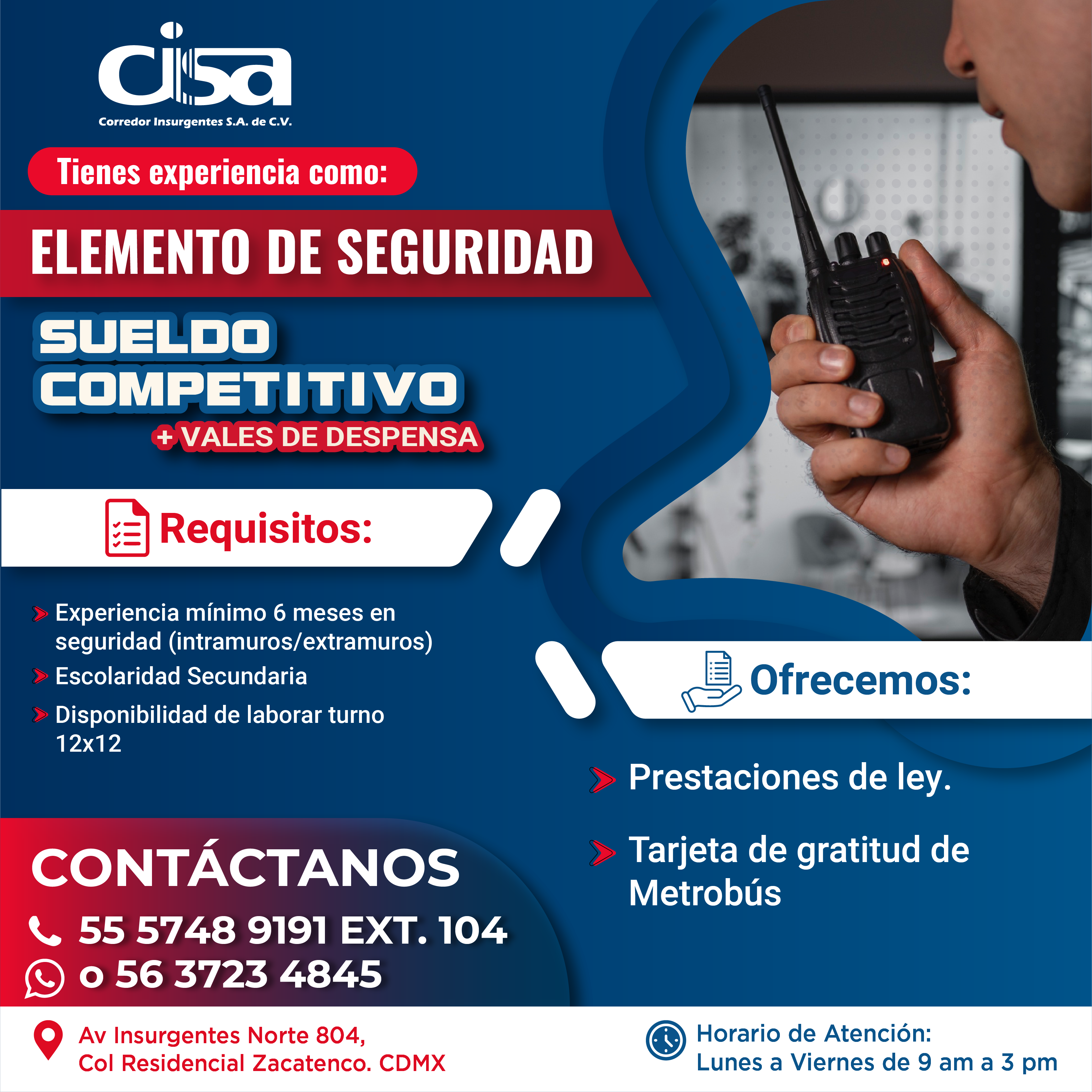 ELEMENTO SEGURIDAD CISA