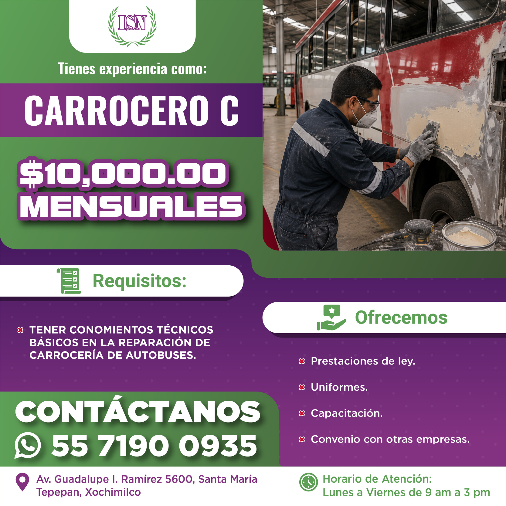 ISN VACANTE 41-01
