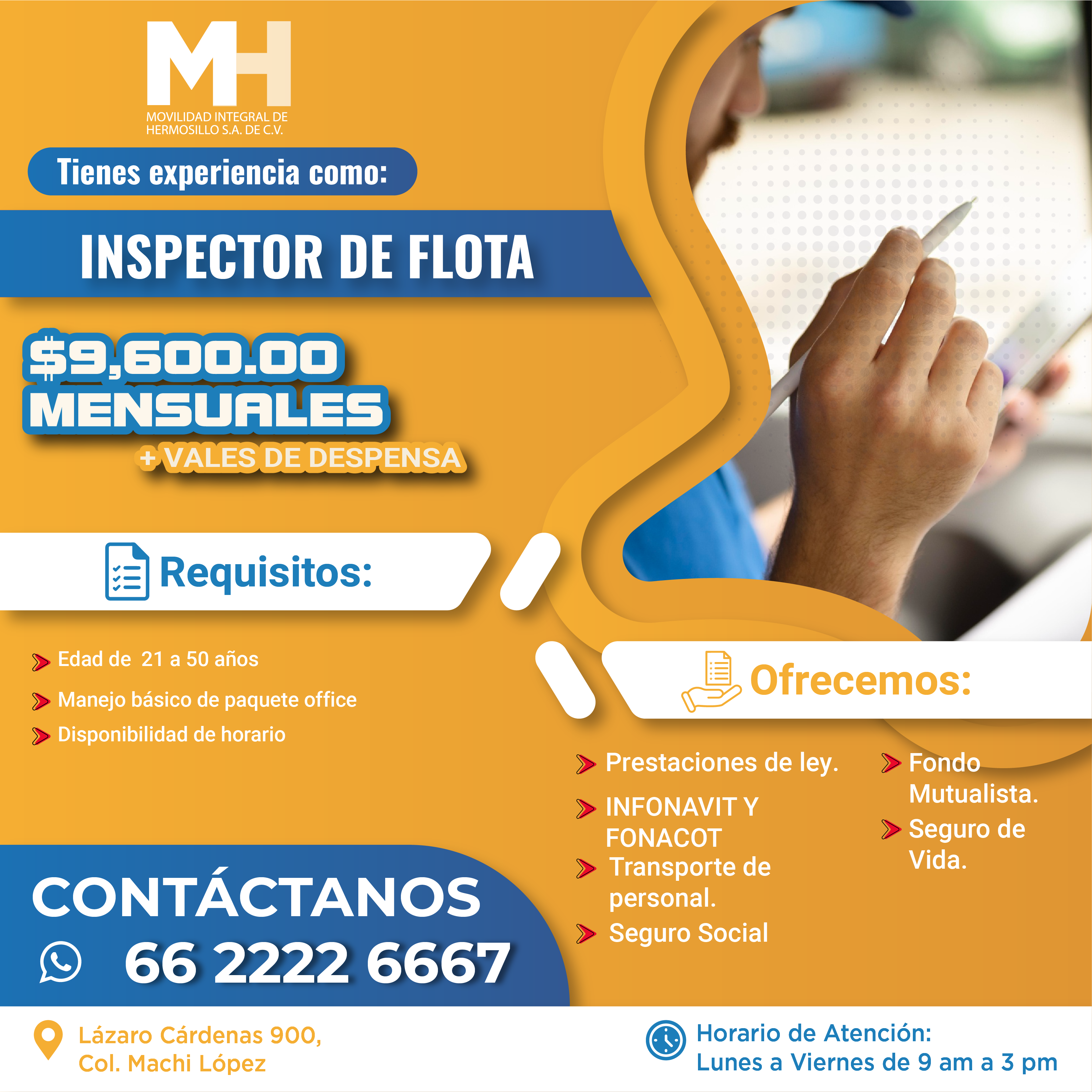 SUPERVISOR DE FLOTA MIH