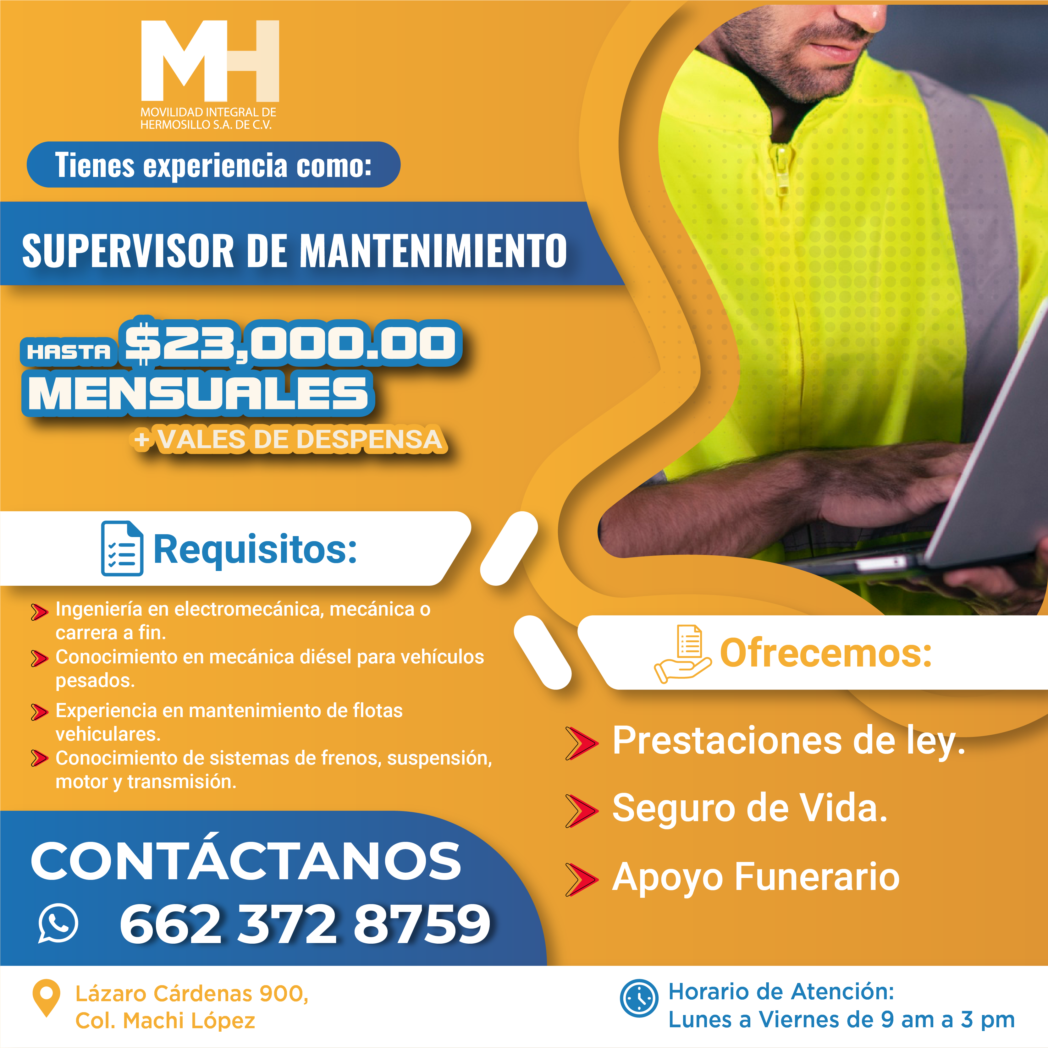SUPERVISOR DE MANTENIMIENTO MIH