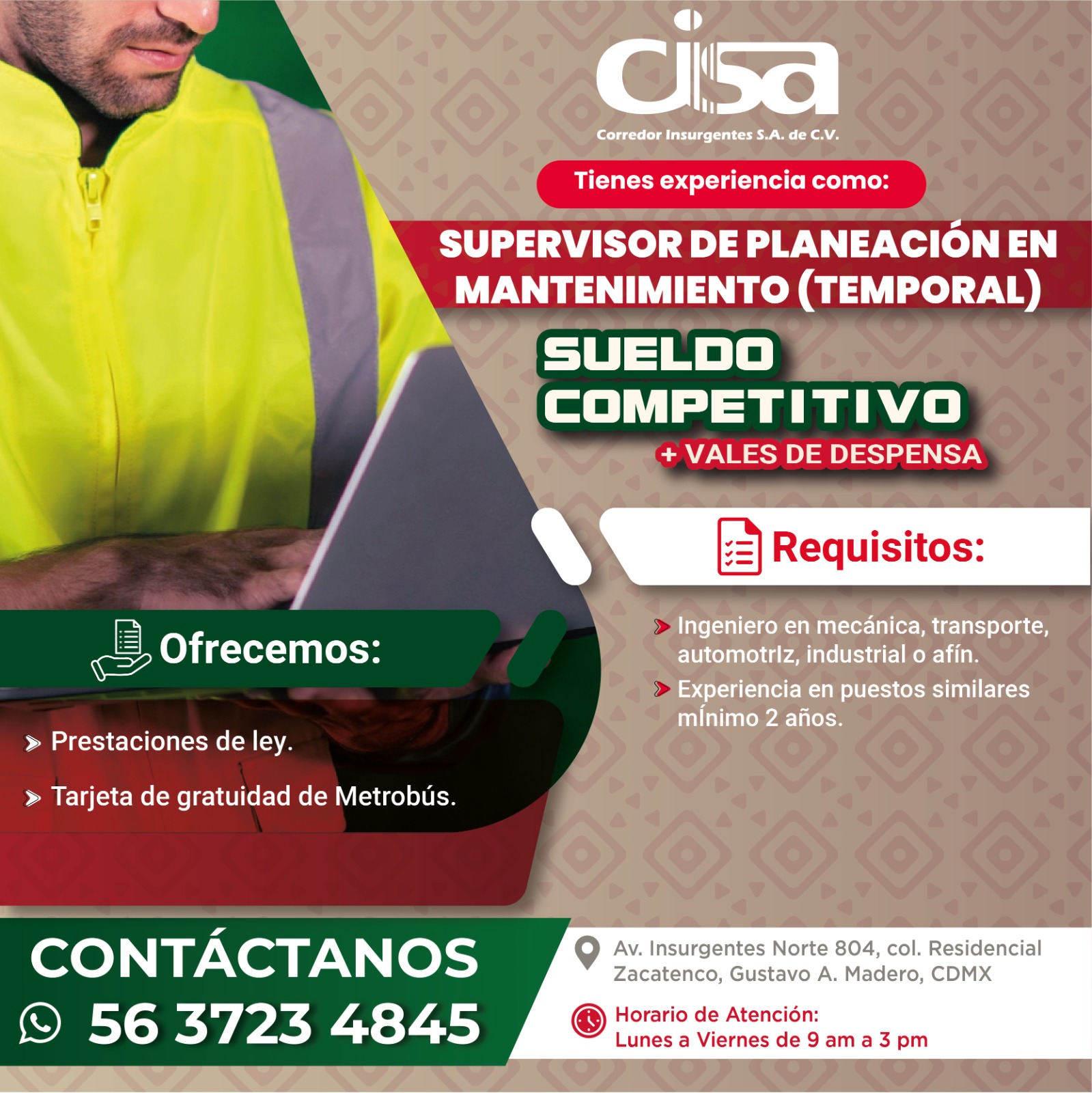 supervisor de planeación