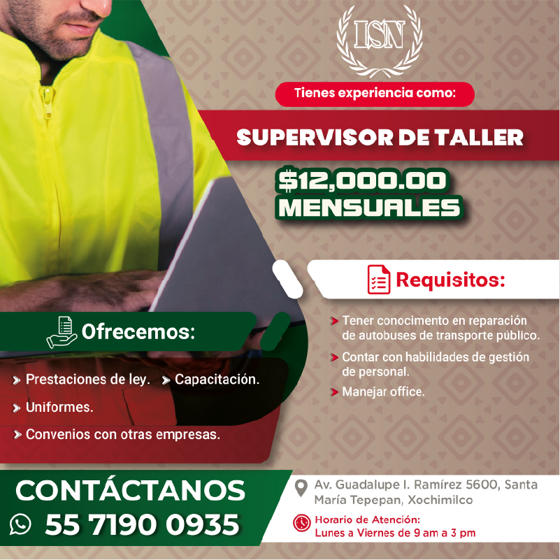supervisor de taller isn-01