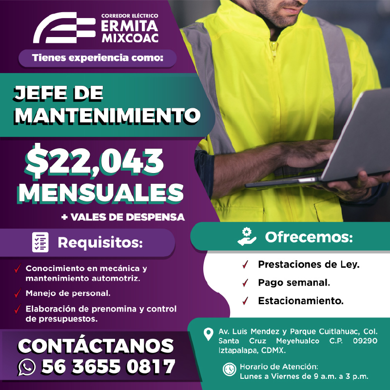 CEEMSA Jefe de mantenimiento-01