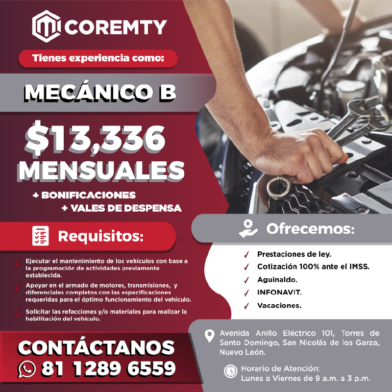 COREMTY Mecanico B-01