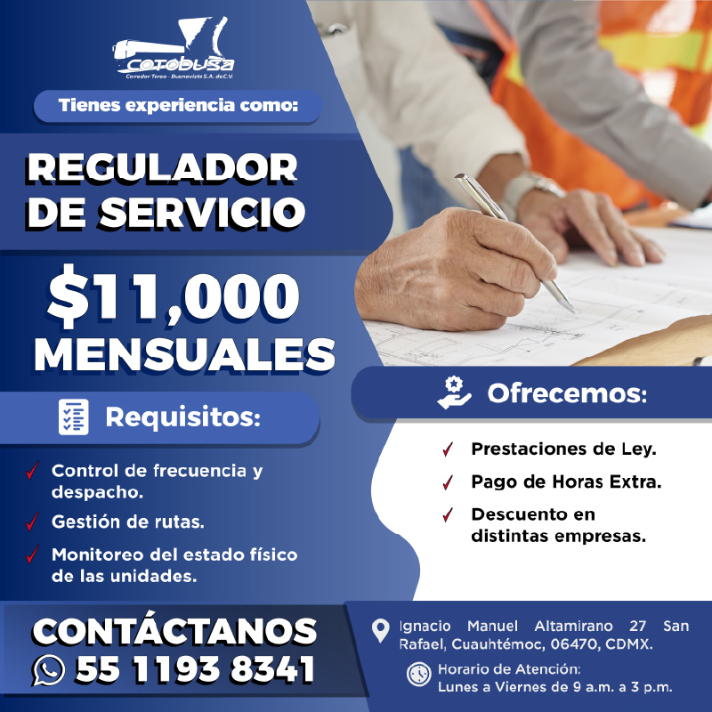 COTOBUSA Regulador de servicio-01