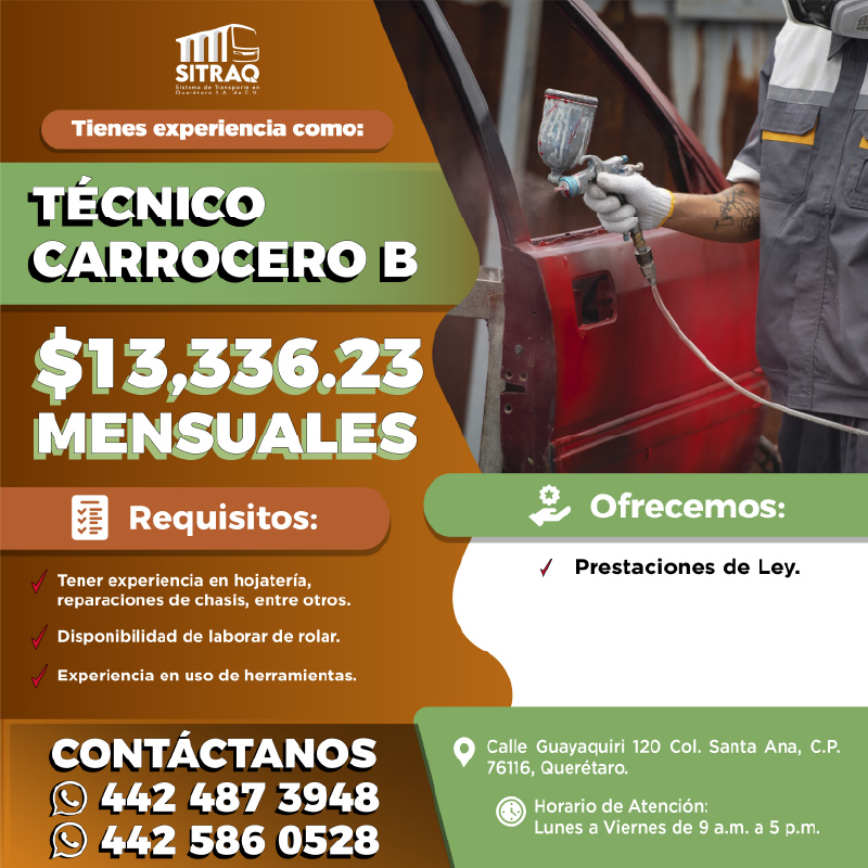 SITRAQ Tecnico carrocero B-01