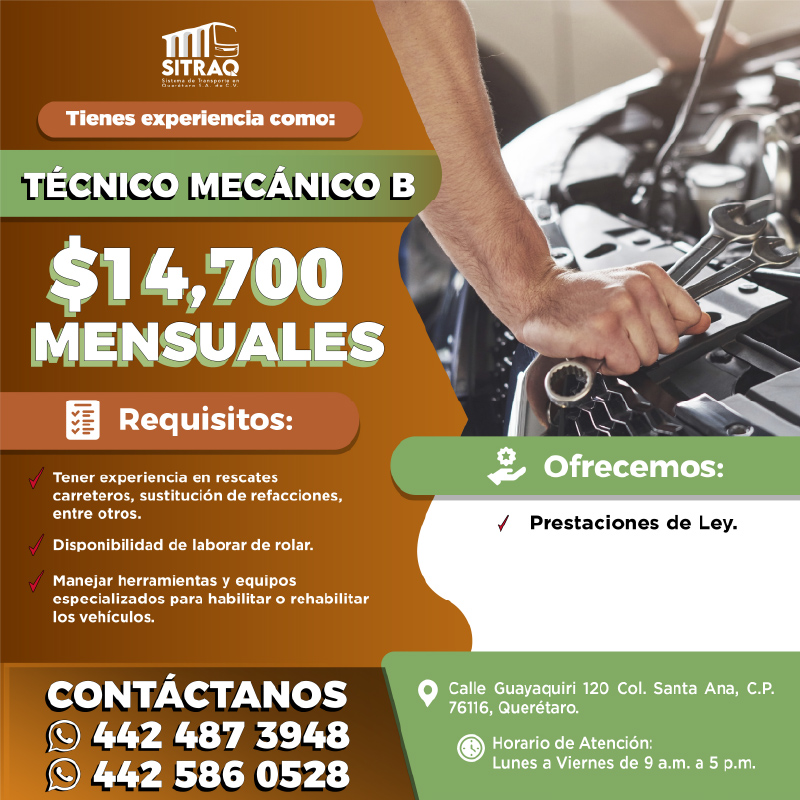 SITRAQ Tecnico mecanico B-01